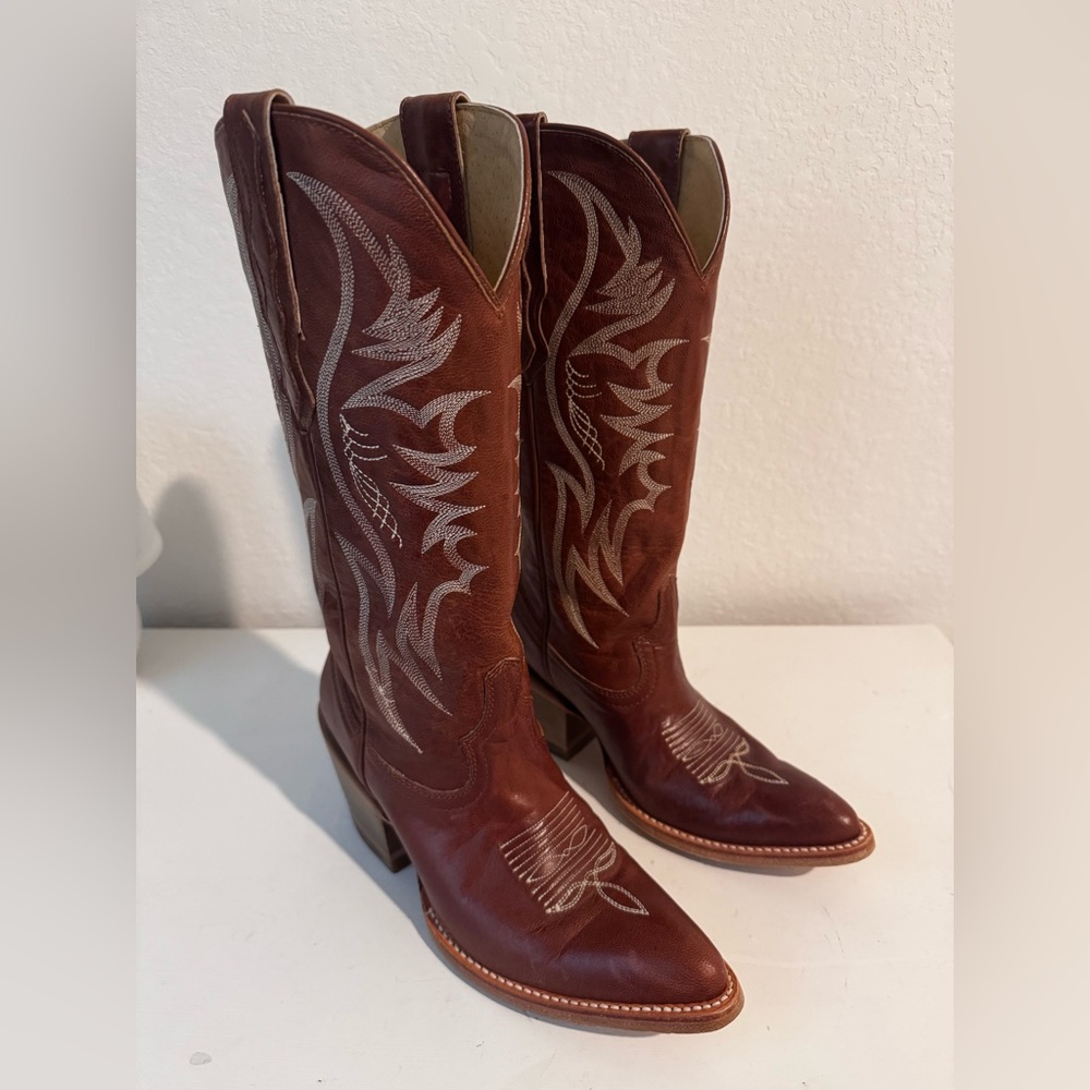 IDYLLWIND WOMEN'S CHARMED LIFE WESTERN BOOTS - ROUND TOE Brown Western Leather - Picture 7 of 11
